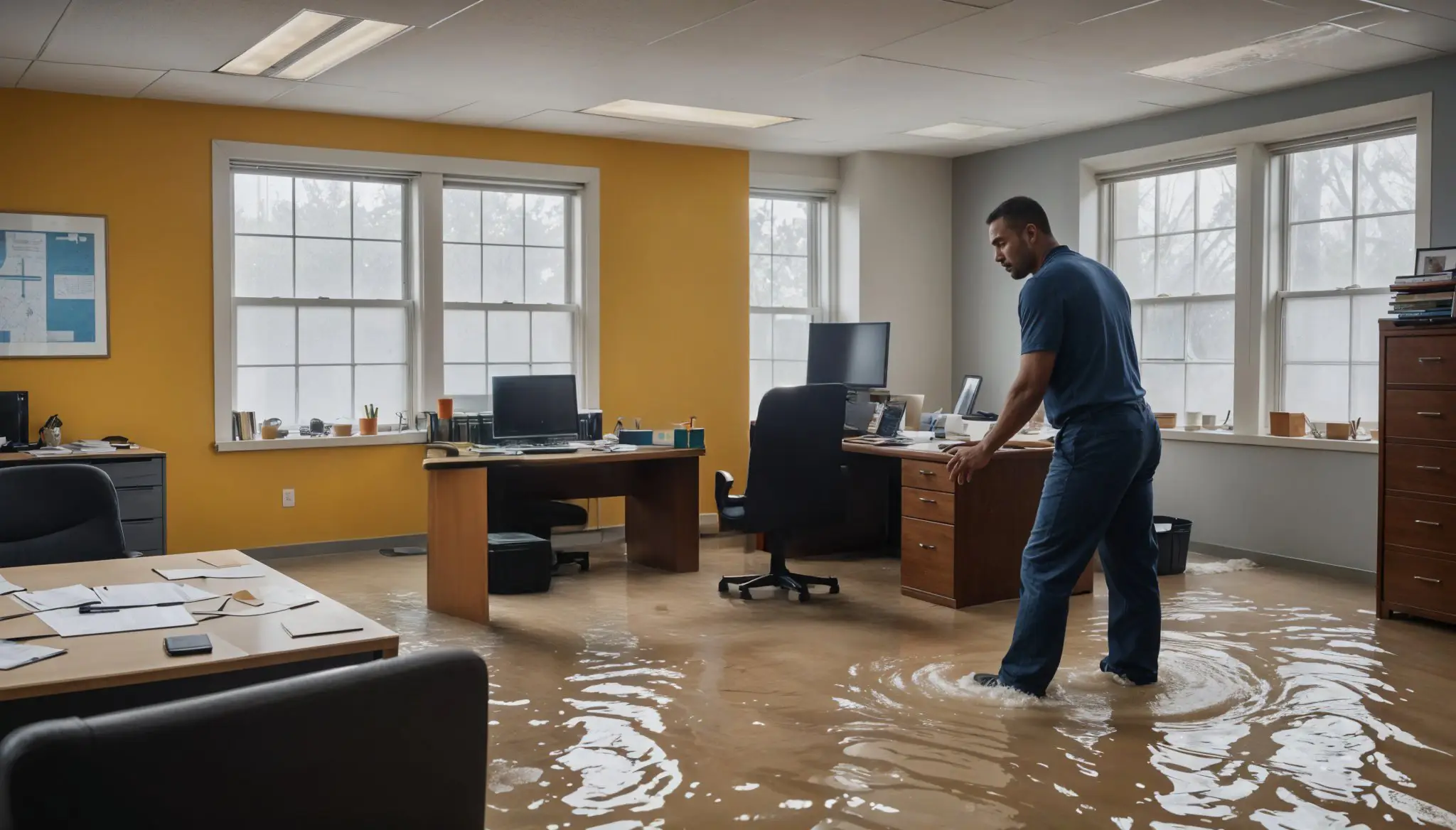 Should You Stay at Home During Water Damage Restoration
