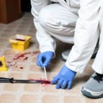 How to cleanup blood from a crime scene