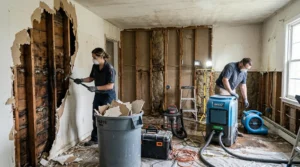 8. How is water damage restoration performed
