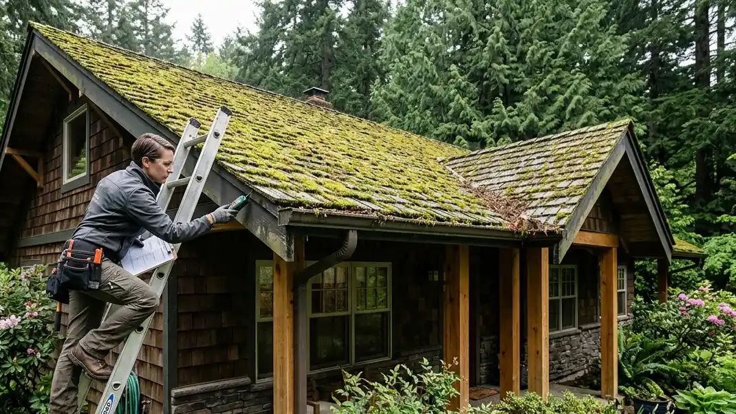 Can Roof Moss Lead to Water Damage What Oregon Homeowners Should Know This Spring