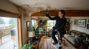 7️⃣ When an Upstairs Deck Starts Leaking Into the Room Below Late-Spring Warning Signs