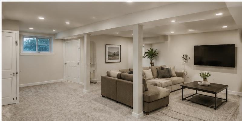 The same basement after remodeling