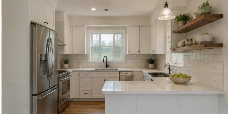The same kitchen layout after remodeling