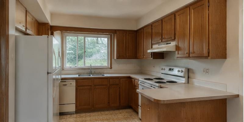 Dated kitchen before remodeling